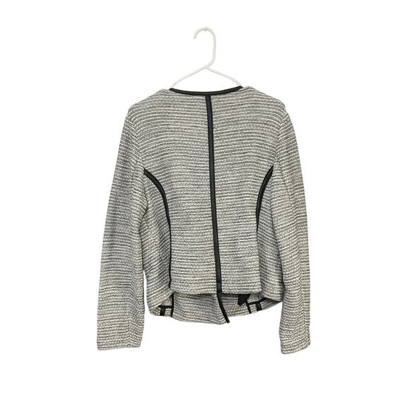 NWT Lane Bryant Knit Boucle Asymmetric Zip Moto Jacket Size 14 Large Sparkly - Picture 2 of 6